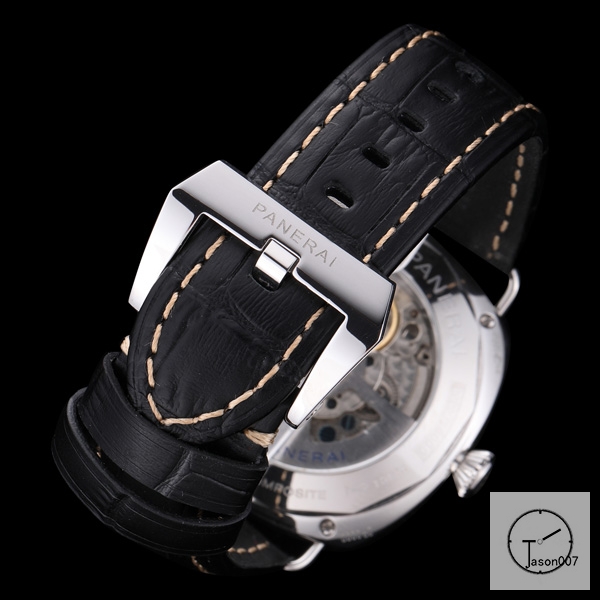 Panerai Radiomir Venti Automatic Mechincal Black Dial Stainless Steel Case Glass Back 47MM PAM00423 Automatic Mechical Black Leather Strap Mens Watches ADFC38255450