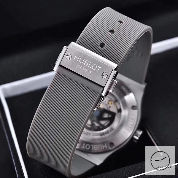 Hublot Classic Fusion Gray Dial Case Stainless steel Case Automatic Mechincal Movement Rubber Strap Geneva Glass Back Rubber Men's Watch HUXH261069802530