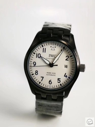 IWC PILOT'S SCHAFFHAUSEN Blue Dial SPITFIRE Mark XV2 WATCH AUTOMATIC SPITFIRE AUTOMATIC Mechical IW326801 42MM BLACK DIAL Everose Gold Case Stainless Steel Case Stainless Steel Leather Strap Mens Wristwatches ICW22570560