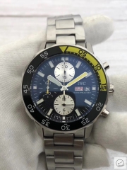 IWC Aquatimer Quartz Chronograph Black Yellow Day Date Mens Watch IW376701 Stainless Steel Strap Mens Wristwatches ICW22800560