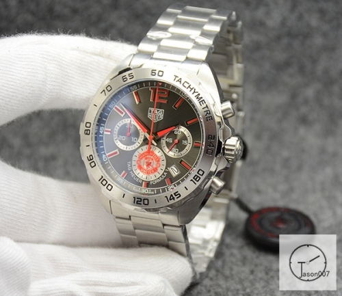 Tag Heuer Carrera F1 Formal 1 Manchester United Silver Dial Quartz Chronograph Function Blue Two Tone Ceramic Strap Mens Watch ATGH250695860