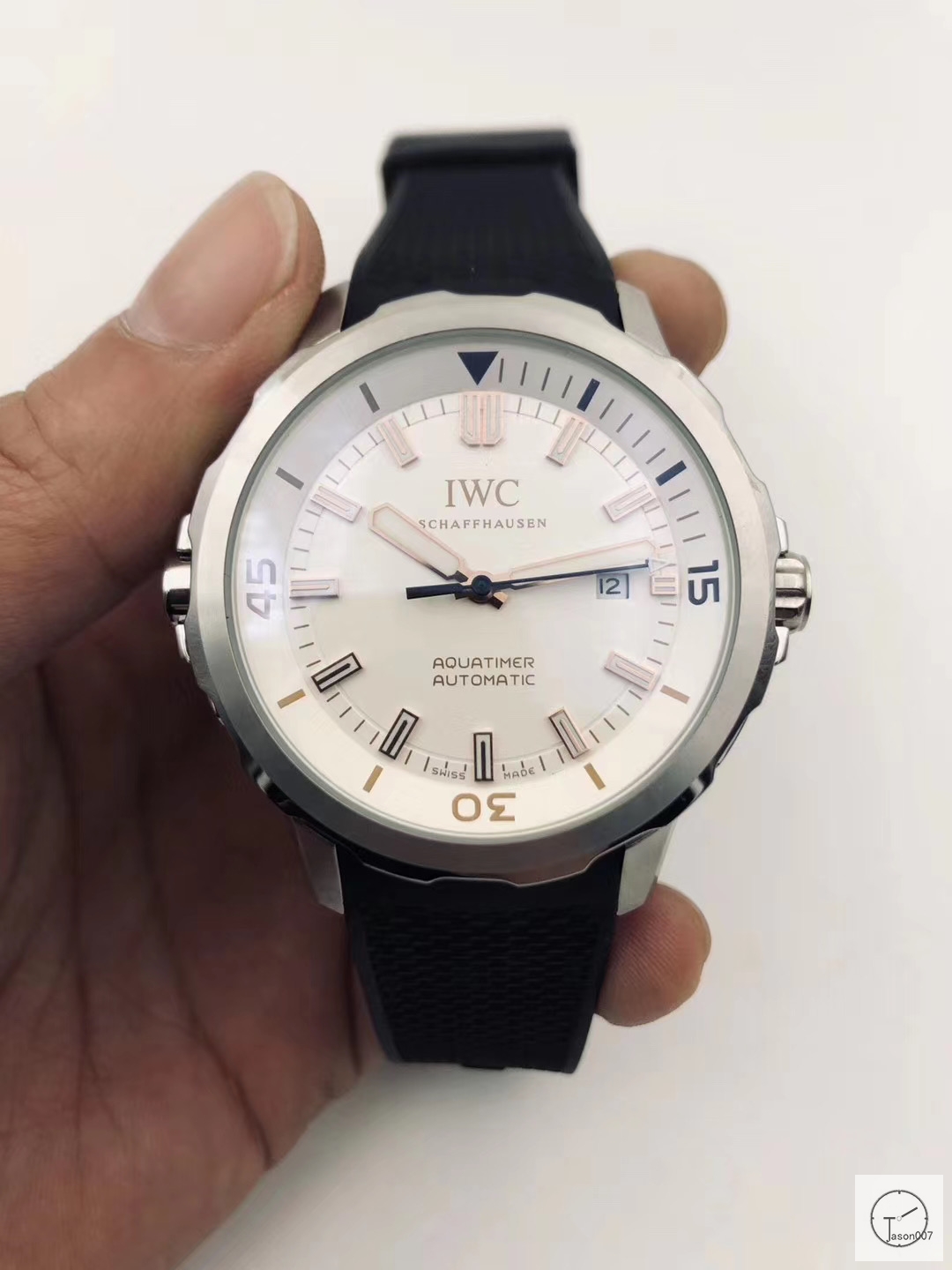 IWC AQUATIMER AUTOMATIC Mechical IW329001 42MM BLACK DIAL Everose Gold Case Stainless Steel Case Rubber Strap Mens Wristwatches ICW22110560