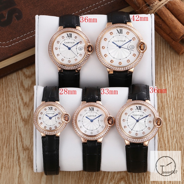 Cartier Ballon Bleu Luxury Silver Diamond DiaL Diamond Bezel EVE Rose Gold Case Quartz Battery Power Stainless Steel Strap Womens Watch Fh221335336505