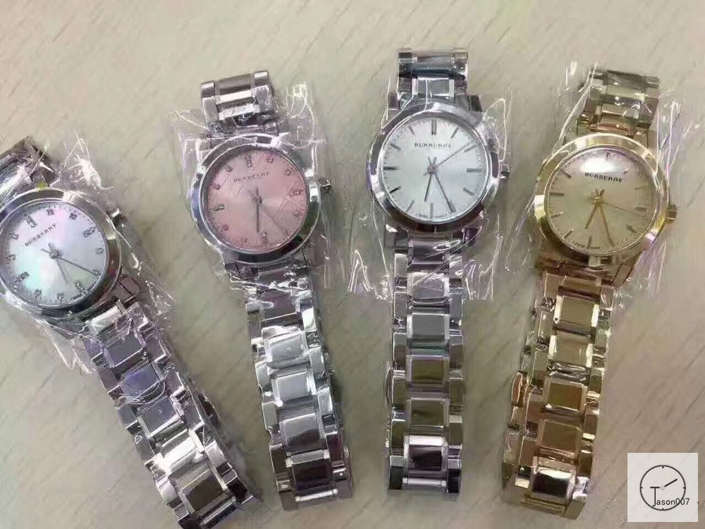 Burberry Everose Gold Diamond Bezel Dial Stainless Steel Bracelet Watch 383mm BU9038 Womens Wristwatches BU152968390