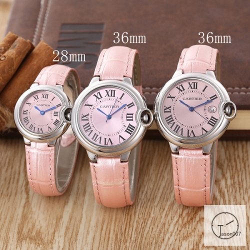 Cartier Ballon Bleu Luxury White Dial Quartz Battery Power Brown Leather Strap Womens Watch Fh11655336500