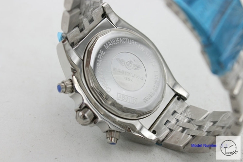 BREITLING Chronomat B01 Black Dial Quartz Chronograph Stainless Steel Strap Men's Watch BBWR222307543950