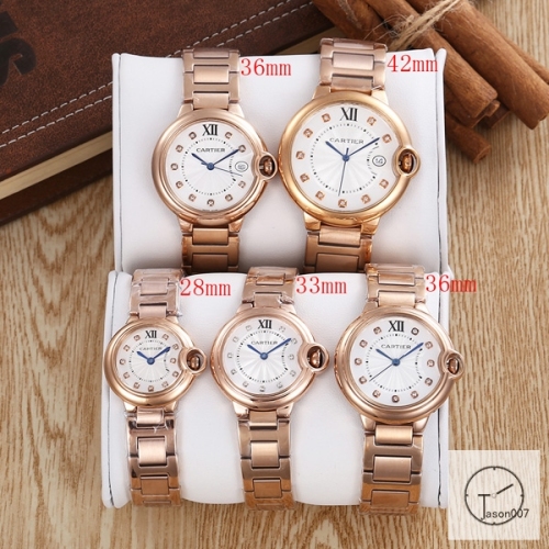 Cartier Ballon Bleu Luxury Silver Diamond DiaL Diamond Bezel EVE Rose Gold Case Quartz Battery Power Stainless Steel Strap Womens Watch Fh221835336565