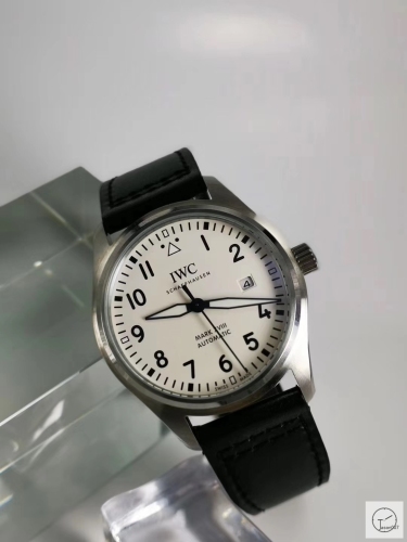 IWC PILOT'S SCHAFFHAUSEN Blue Dial SPITFIRE Mark XV2 WATCH AUTOMATIC SPITFIRE AUTOMATIC Mechical IW326801 42MM BLACK DIAL Everose Gold Case Stainless Steel Case Stainless Steel Leather Strap Mens Wristwatches ICW22570560