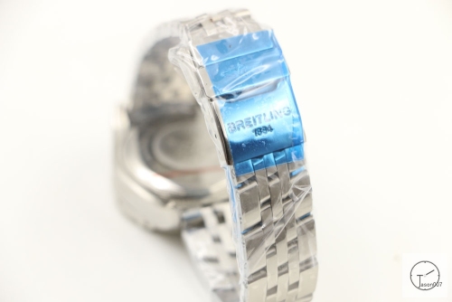 BREITLING Chronomat B01 Navy Blue Dial Stainless Steel Case Quartz Chronograph Stainless Steel Rubber Strap Women's Watch BBWR285029543980