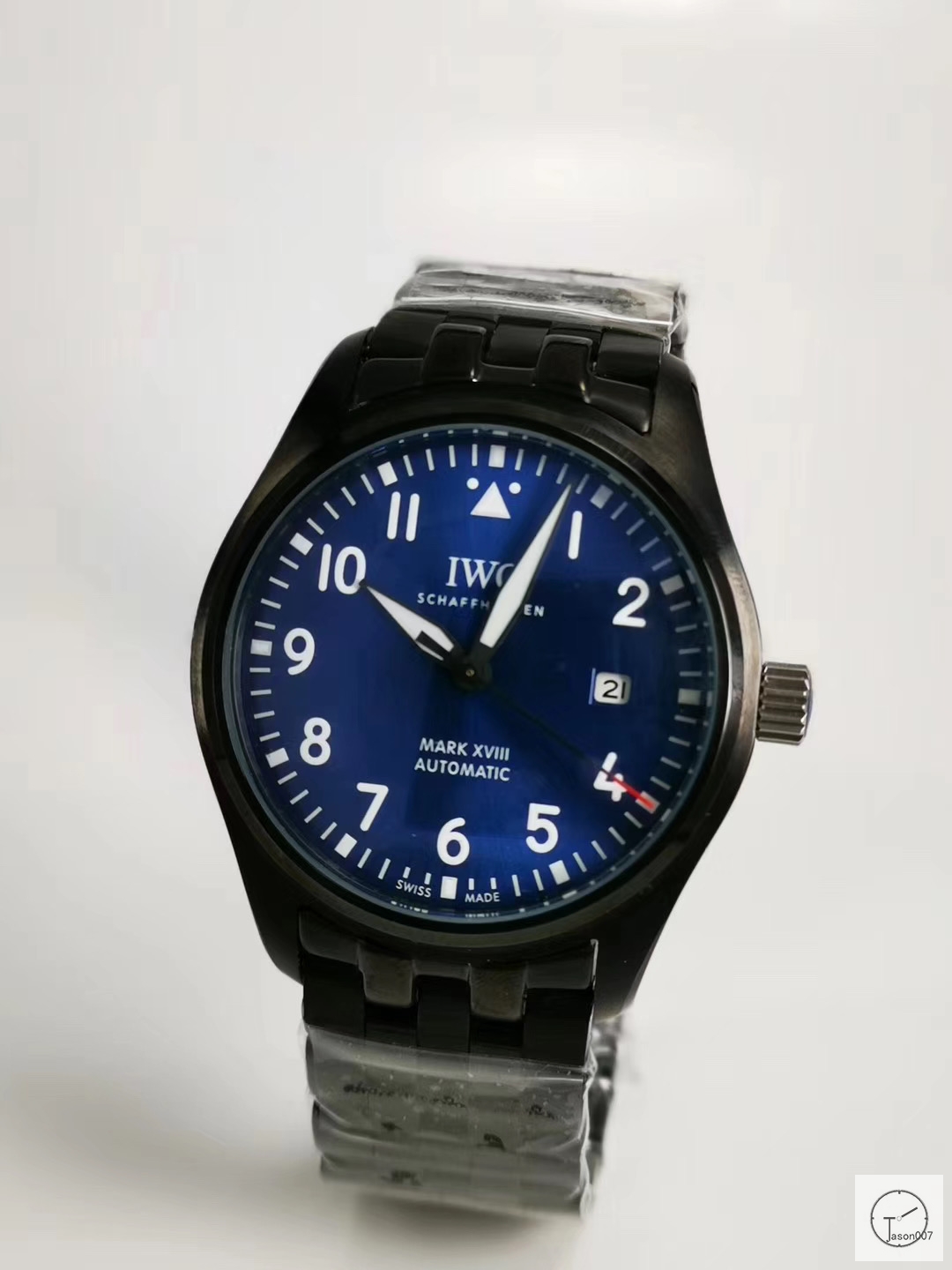 IWC PILOT'S SCHAFFHAUSEN SPITFIRE Mark XV2 WATCH AUTOMATIC SPITFIRE AUTOMATIC Mechical IW326801 42MM BLACK DIAL Everose Gold Case Stainless Steel Case Stainless Steel Leather Strap Mens Wristwatches ICW22560560