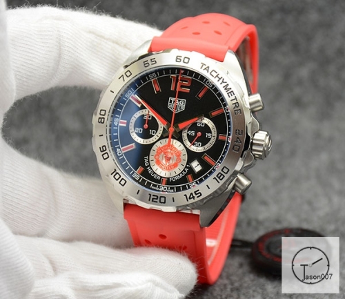 Tag Heuer Carrera F1 Formal 1 Manchester United Silver Dial Quartz Chronograph Function Blue Two Tone Ceramic Strap Mens Watch ATGH250395830
