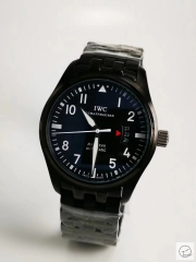 IWC PILOT'S SCHAFFHAUSEN SPITFIRE Mark XV2 WATCH AUTOMATIC SPITFIRE AUTOMATIC Mechical IW326801 42MM BLACK DIAL Everose Gold Case Stainless Steel Case Stainless Steel Leather Strap Mens Wristwatches ICW22560560
