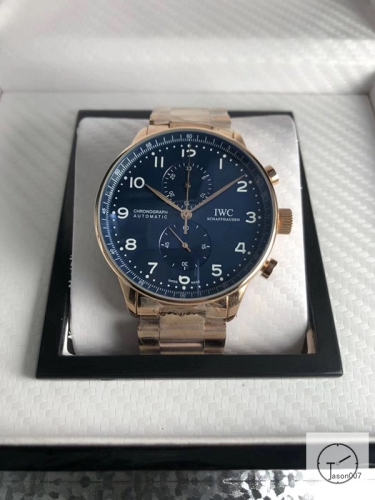IWC Portugieser Chronograph IW371617 leather Starp 41mm White dial Quart Battery Movement IC22090410