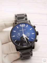 Montblanc Timewalker White Dial Quartz Chronograph Black White Pvd Case Day Date Mens Watch IW376701 Stainless Steel Strap Mens Wristwatches MOB22890560
