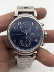 IWC DA VINCI Black Dial Quartz Movement CHRONOGRAPH EDITION “LAUREUS SPORT FOR GOOD FOUNDATION”IW393402 Stainless Steel Strap Mens Wristwatches ICW22720560