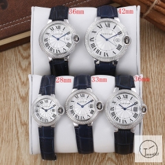 Cartier Ballon Bleu Luxury White Dial Diamond Bezel Case Quartz Battery Power Pink Leather Strap Womens Watch Fh11855336565