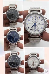 IWC DA VINCI Silver Dial Quartz Movement CHRONOGRAPH EDITION “LAUREUS SPORT FOR GOOD FOUNDATION”IW393402 Stainless Steel Strap Mens Wristwatches ICW22700560