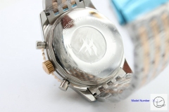 BREITLING Chronoliner Silver Dial Steel Case Ceramic Bezel Quartz Chronograph Stainless Steel Strap Men's Watch BBWR201383980