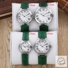 Cartier Ballon Bleu Luxury White Dial Quartz Battery Power Pink Leather Strap Womens Watch Fh11675336500