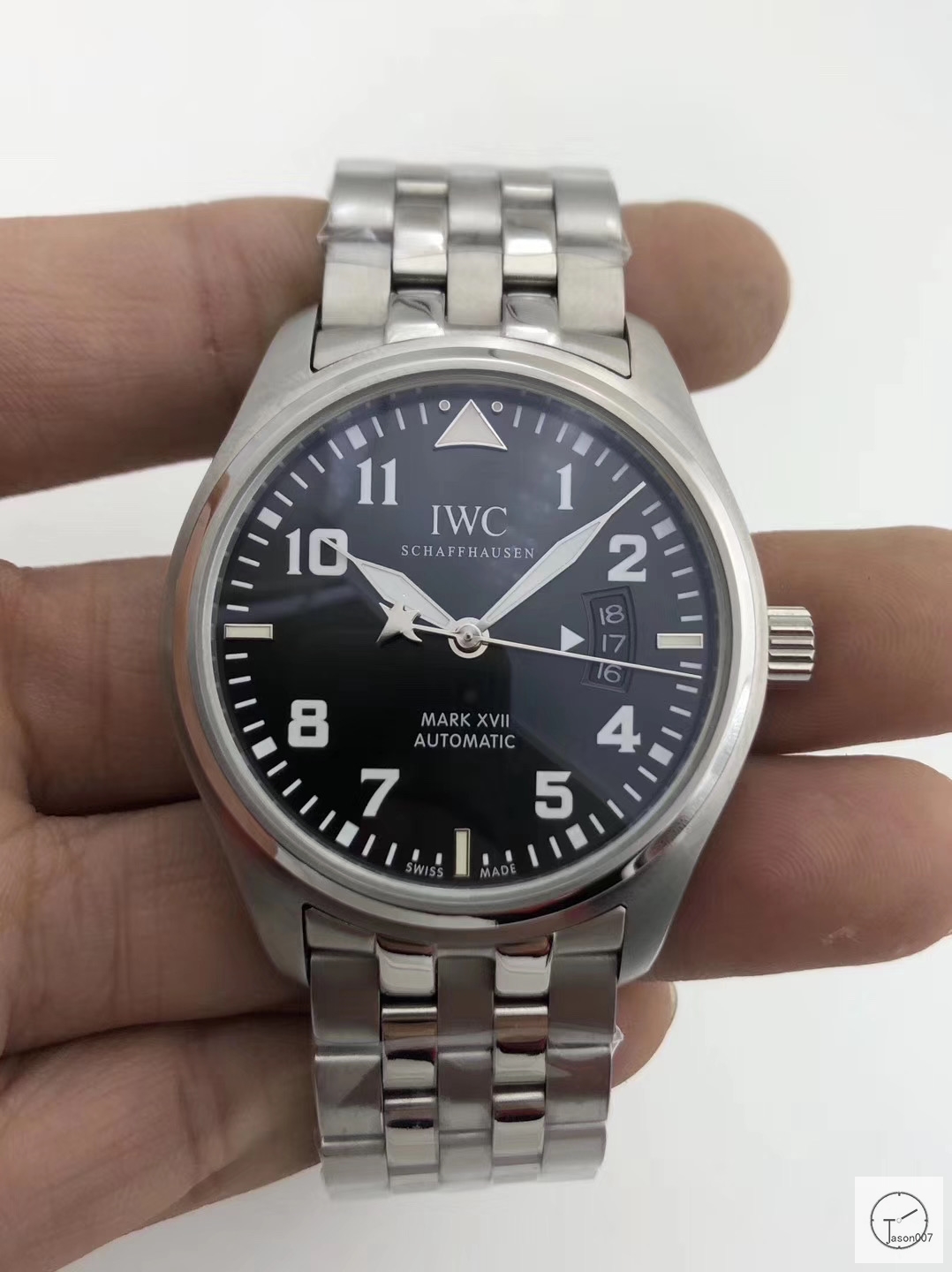 IWC PILOT'S SCHAFFHAUSEN Mark XV2 WATCH AUTOMATIC SPITFIRE AUTOMATIC Mechical IW326803 42MM BLACK DIAL Everose Gold Case Stainless Steel Case Rubber Strap Mens Wristwatches ICW22170560