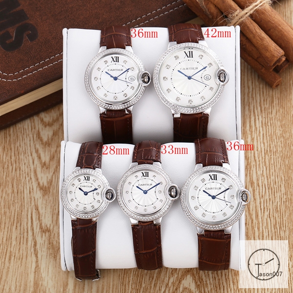 Cartier Ballon Bleu Luxury Silver Diamond DiaL Diamond Bezel EVE Rose Gold Case Quartz Battery Power Stainless Steel Strap Womens Watch Fh221235336505