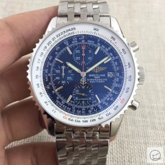 BREITLING Navitimer GMT Big Dial Quartz Chronograph Stainless Steel Strap Men's Watch BBWR221897543970