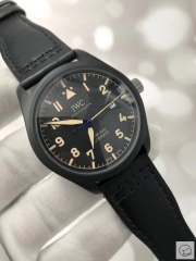 IWC PILOT'S SCHAFFHAUSEN Mark XV2 WATCH AUTOMATIC SPITFIRE AUTOMATIC Mechical IW326803 42MM BLACK DIAL Everose Gold Case Stainless Steel Case Stainless Steel Leather Strap Mens Wristwatches ICW22350560