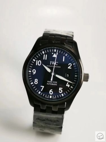 IWC PILOT'S SCHAFFHAUSEN SPITFIRE Mark XV2 WATCH AUTOMATIC SPITFIRE AUTOMATIC Mechical IW326801 42MM BLACK DIAL Everose Gold Case Stainless Steel Case Stainless Steel Leather Strap Mens Wristwatches ICW22560560