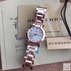 Burberry Silver Dial Dial Stainless Steel Bracelet Watch 383mm BU9038 Womens Wristwatches BU153768390