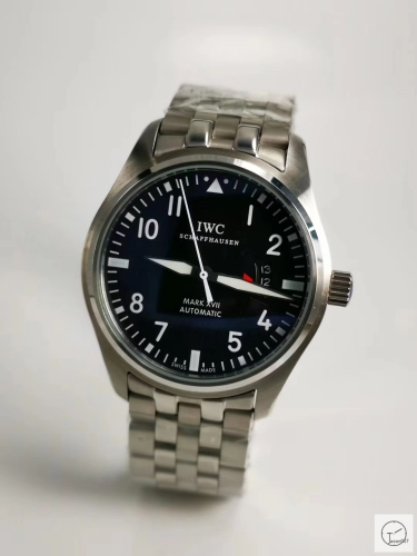 IWC PILOT'S SCHAFFHAUSEN SPITFIRE Mark XV2 WATCH AUTOMATIC SPITFIRE AUTOMATIC Mechical IW326801 42MM BLACK DIAL Everose Gold Case Stainless Steel Case Stainless Steel Leather Strap Mens Wristwatches ICW22500560