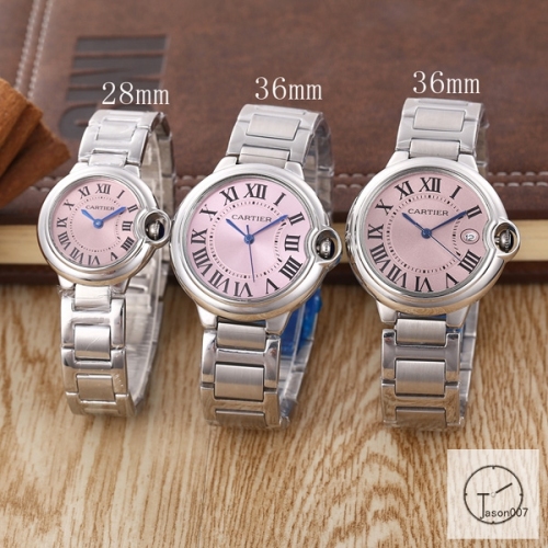 Cartier Ballon Bleu Luxury White Dial Case Quartz Battery Power Stainless Steel Strap Womens Watch Fh12005336565