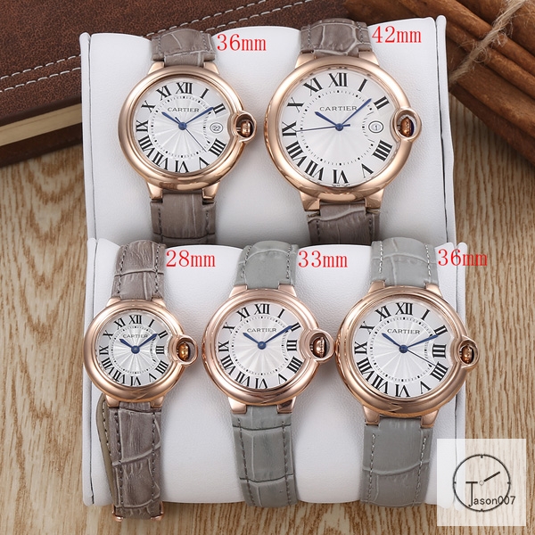 Cartier Ballon Bleu Luxury White Dial Rose Gold Case Quartz Battery Power Red Leather Strap Womens Watch Fh11745336505