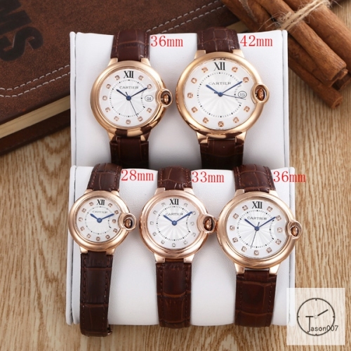 Cartier Ballon Bleu Luxury Pink Diamond DiaL Smooth Bezel EVE Rose Gold Case Quartz Battery Power Stainless Steel Strap Womens Watch Fh120535336565