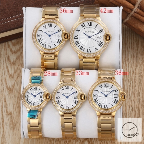 Cartier Ballon Bleu Luxury Sliver DiaL Diamond Bezel EVE Rose Gold Case Quartz Battery Power Stainless Steel Strap Womens Watch Fh220235336565
