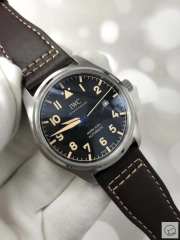 IWC PILOT'S SCHAFFHAUSEN Mark XV2 WATCH AUTOMATIC SPITFIRE AUTOMATIC Mechical IW326803 42MM BLACK DIAL Everose Gold Case Stainless Steel Case Stainless Steel Leather Strap Mens Wristwatches ICW22350560