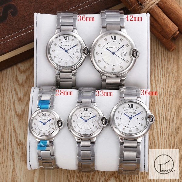Cartier Ballon Bleu Luxury Silver Diamond DiaL Diamond Bezel EVE Rose Gold Case Quartz Battery Power Stainless Steel Strap Womens Watch Fh221735336565