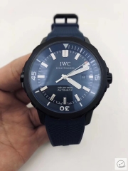 IWC AQUATIMER AUTOMATIC Mechical IW329001 42MM BLACK DIAL PVD Case Rubber Strap Mens Wristwatches ICW22080560