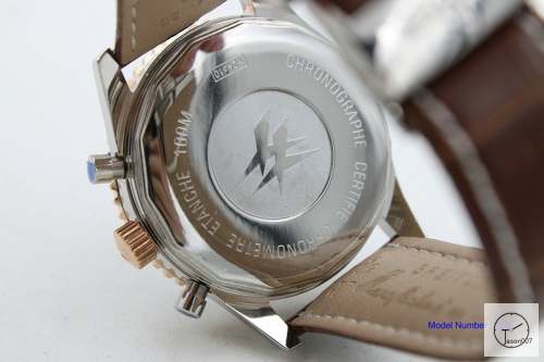 BREITLING Chronoliner Brown Dial Quartz Chronograph Leather Strap Men's Watch BBWR200213980