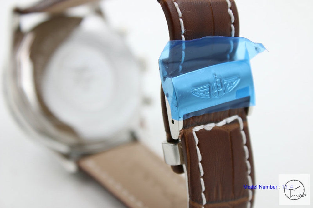 BREITLING Chronoliner Brown Dial Steel Case Ceramic Bezel Quartz Chronograph Leather Strap Men's Watch BBWR201213980