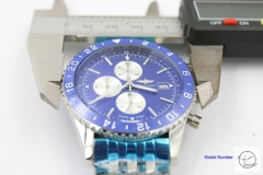 BREITLING Chronoliner Blue Dial Steel Ceramic Bezel Quartz Chronograph Stainless Steel Strap Men's Watch BBWR2014533980