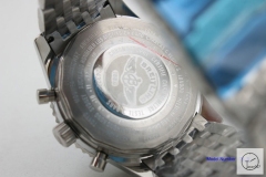 BREITLING Navitimer Blue Dial Quartz Chronograph Steel Strap Men's Watch BBWR2215133930