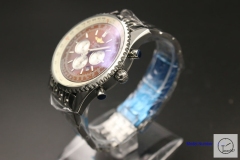 BREITLING Navitimer Brown Dial Quartz Chronograph Stainless Steel Strap Men's Watch BBWR2216943930