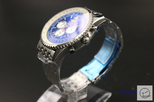 BREITLING Navitimer Blue Dial Quartz Chronograph Stainless Steel Strap Men's Watch BBWR2216843930