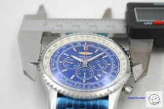 BREITLING Navitimer Blue Dial Quartz Chronograph Steel Strap Men's Watch BBWR2216033930