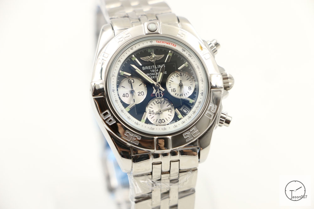 BREITLING Chronomat B01 Black Dial Stainless Steel Case Quartz Chronograph Stainless Steel Rubber Strap Women's Watch BBWR284929543980