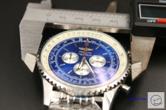 BREITLING Navitimer Blue Dial Quartz Chronograph Stainless Steel Strap Men's Watch BBWR2217143930