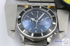 BREITLING SuperOcean 1884 Black Dial Quartz Chrono Movement 46mm stainless steel Strap Auto Date Men's Watch BT2204560