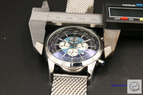 BREITLING TRANSOCEAN AB0510U4.BB62.152A 44MM Quartz Movement Stop Watch Stainless Steel Mne watch BT2136740