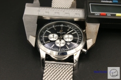 BREITLING TRANSOCEAN 44MM Black Dial Quartz Chronography Movement Watch Stainless Steel Men watch BT2136940