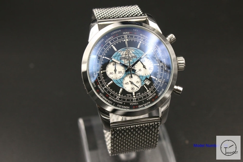 BREITLING TRANSOCEAN AB0510U4.BB62.152A 44MM Quartz Movement Stop Watch Stainless Steel Mne watch BT2136740